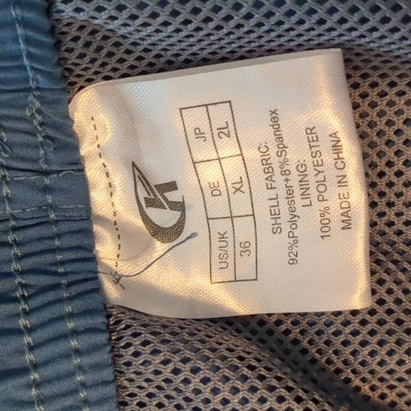 CK Men's Mesh Lined Elastic Waist With Adjustable Tie Swim Shorts Blue Size 36 - Picture 7 of 10